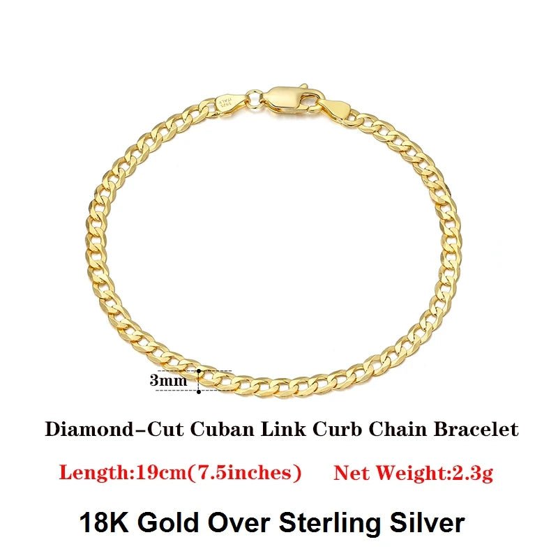 Italian Cuban Chain Bracelet