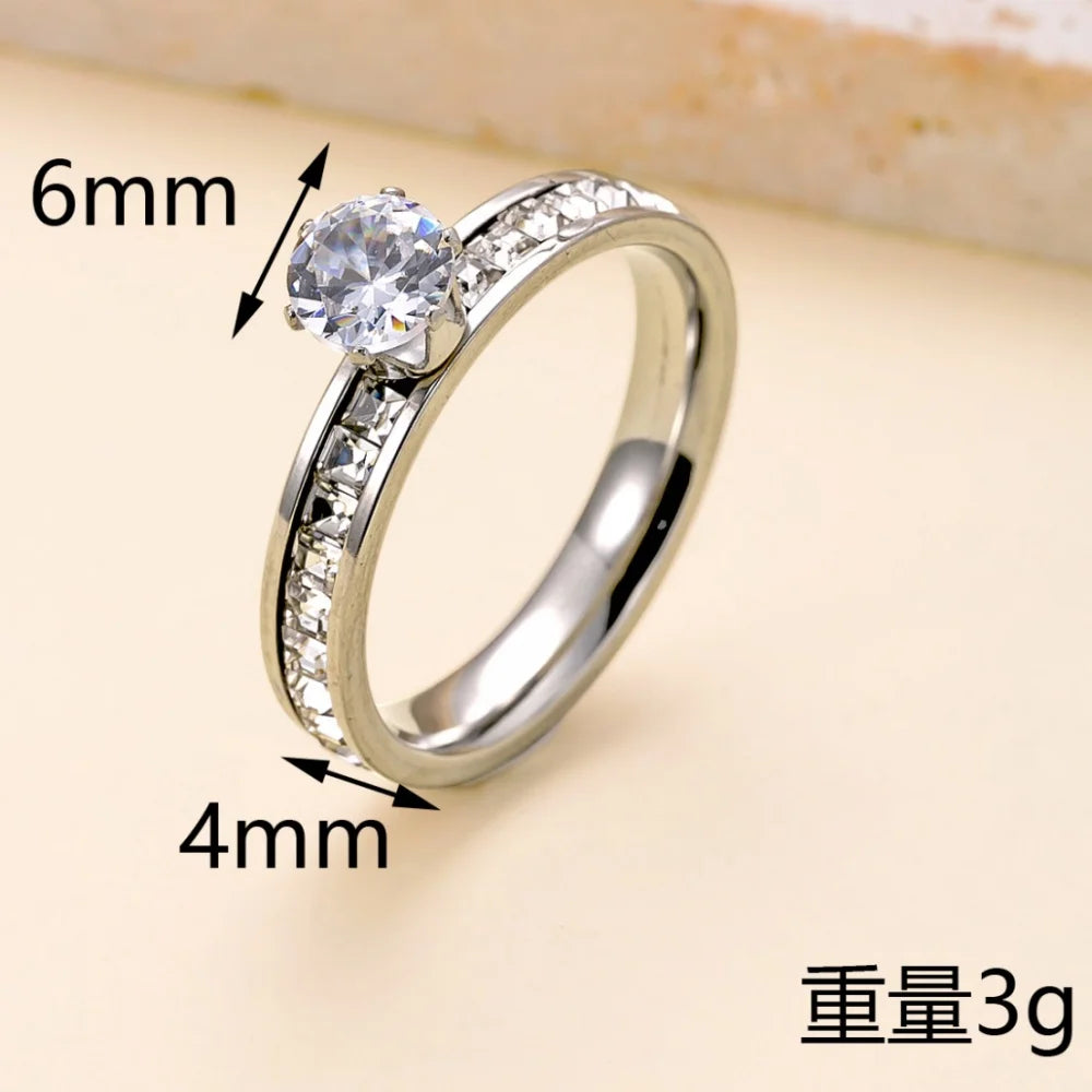Luxury Zircon Finger Fashion Jewelry ring