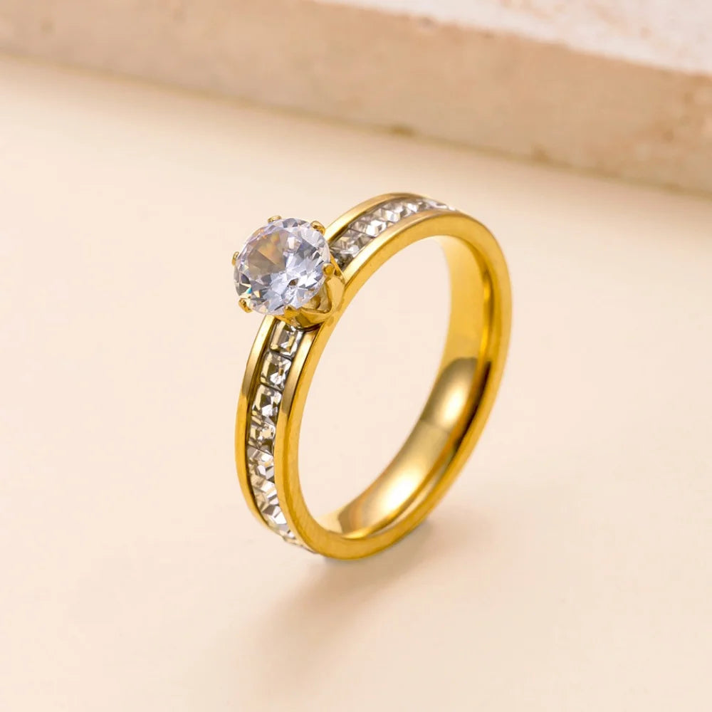 Luxury Zircon Finger Fashion Jewelry ring