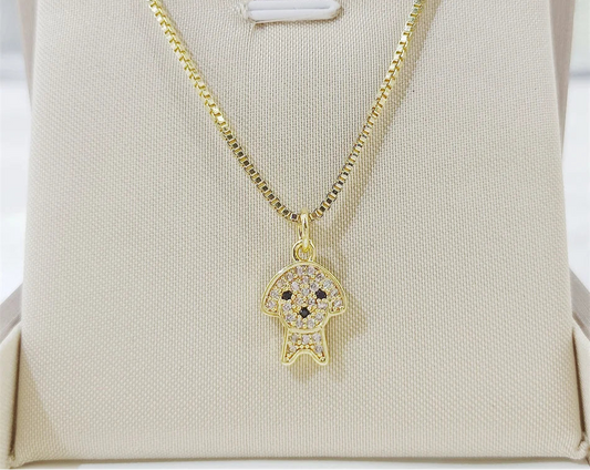Cute Poodle Dog Animal Stainless Steel Necklace