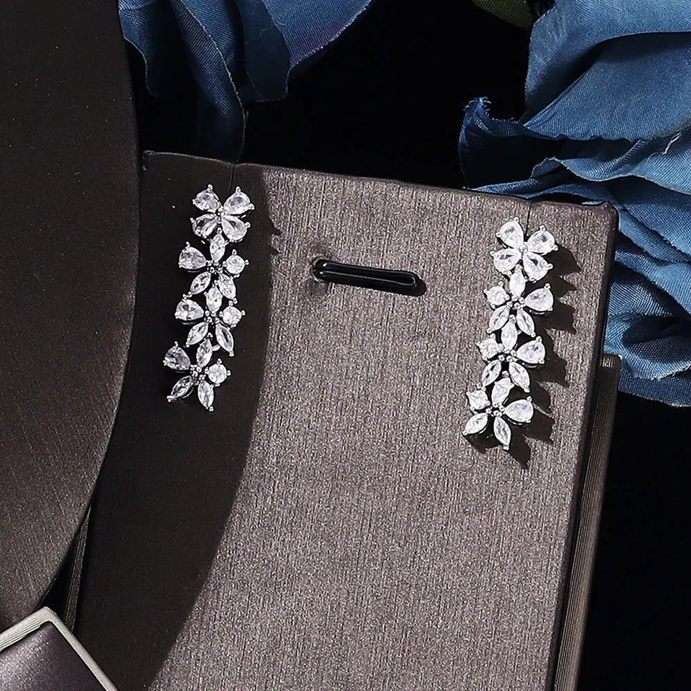 New four-piece cubic zirconia bridal jewelry set