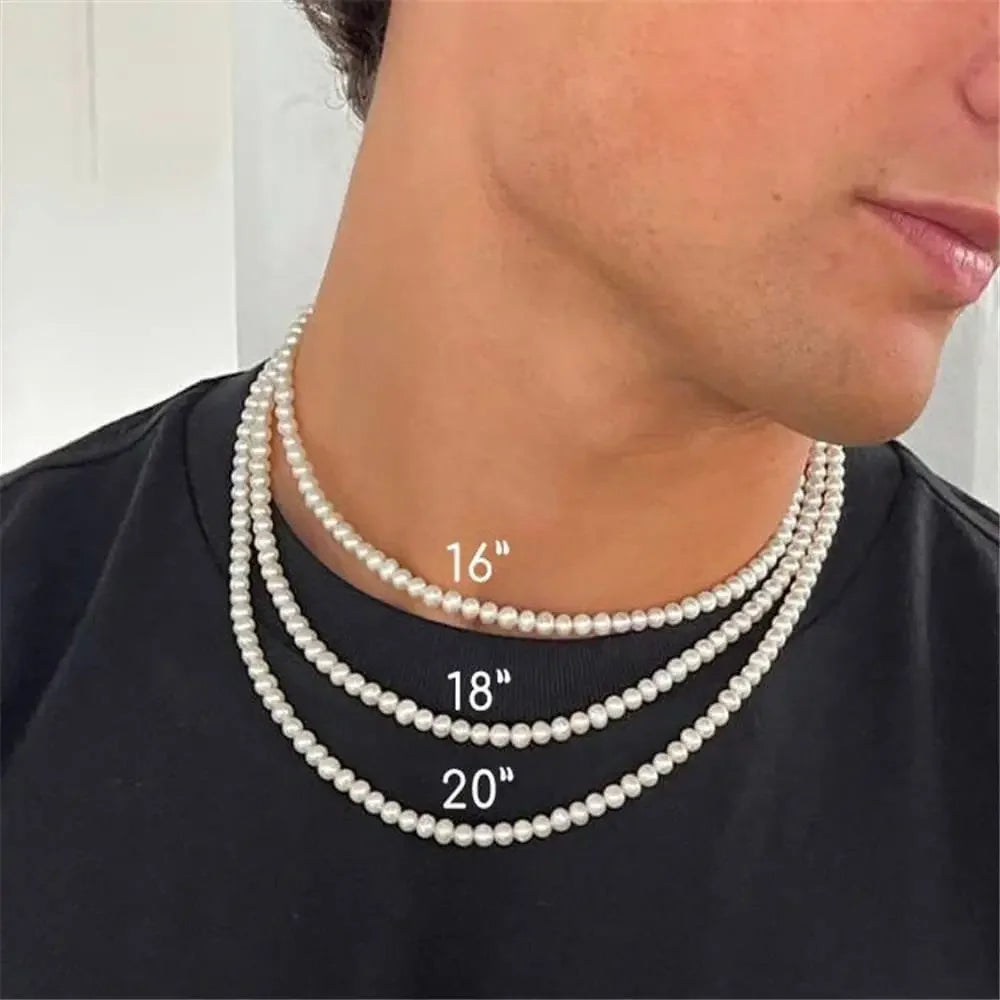 Pearl Handmade Strand Bead Necklace Necklaces