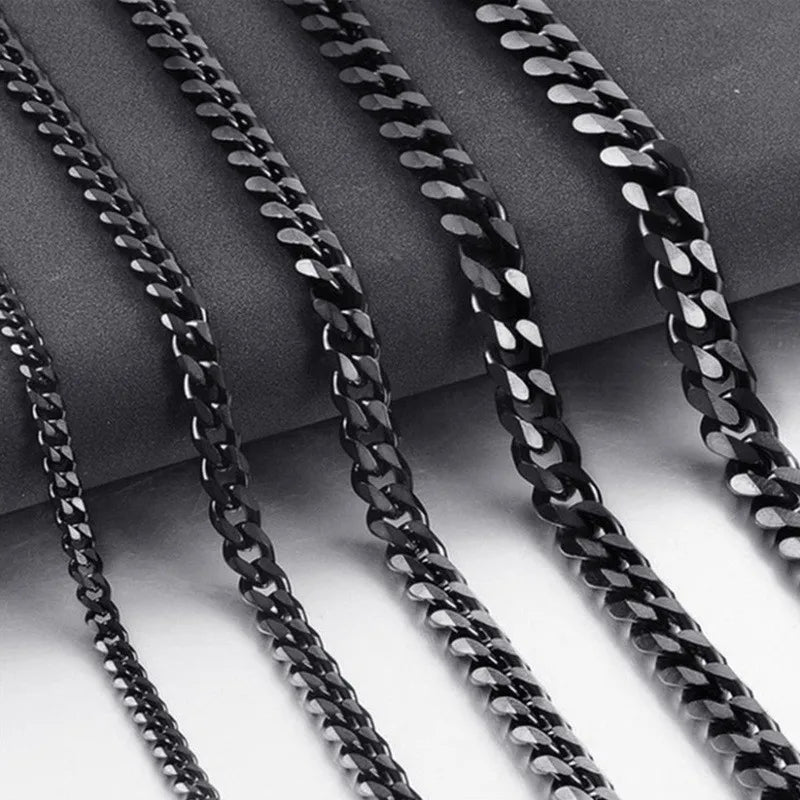 Stainless Steel Cuban Link Chain Necklace