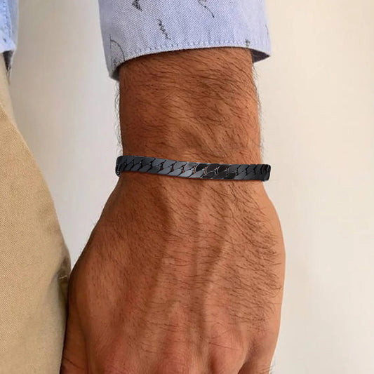Black Cuban Chain Bracelets