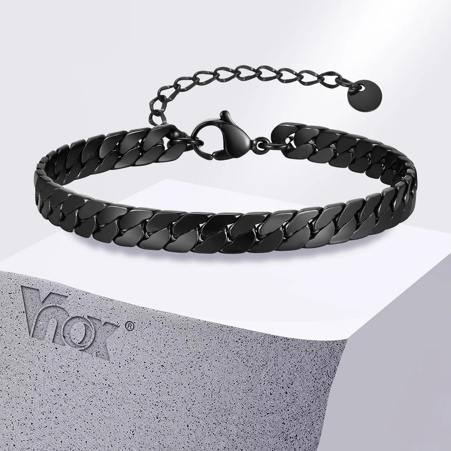 Black Cuban Chain Bracelets