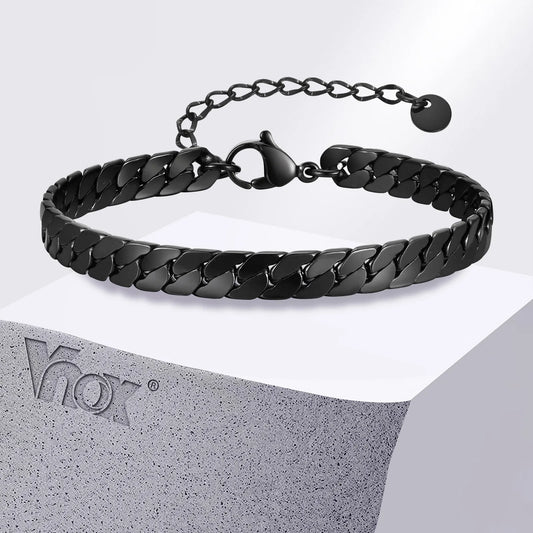 Black Cuban Chain Bracelets