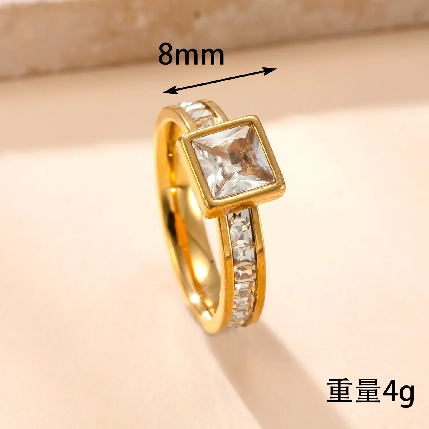 Luxury Zircon Finger Fashion Jewelry ring
