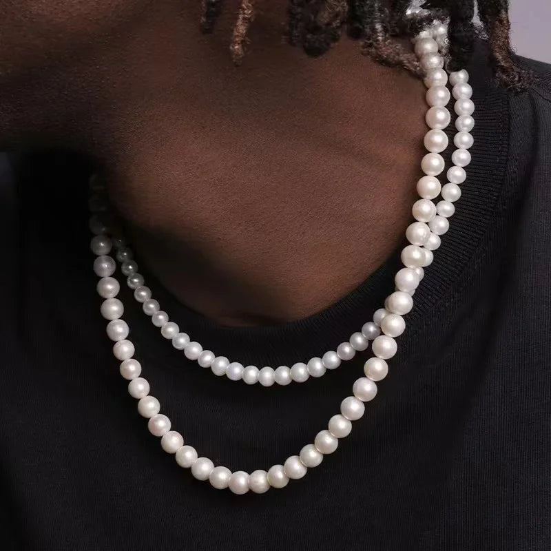 Pearl Handmade Strand Bead Necklace Necklaces